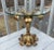S. Salvadori S. Salvadori Firenze Mid-Century Modern Gilt Regency Metal Italy Table Glass Top For Sale - Image 4 of 18
