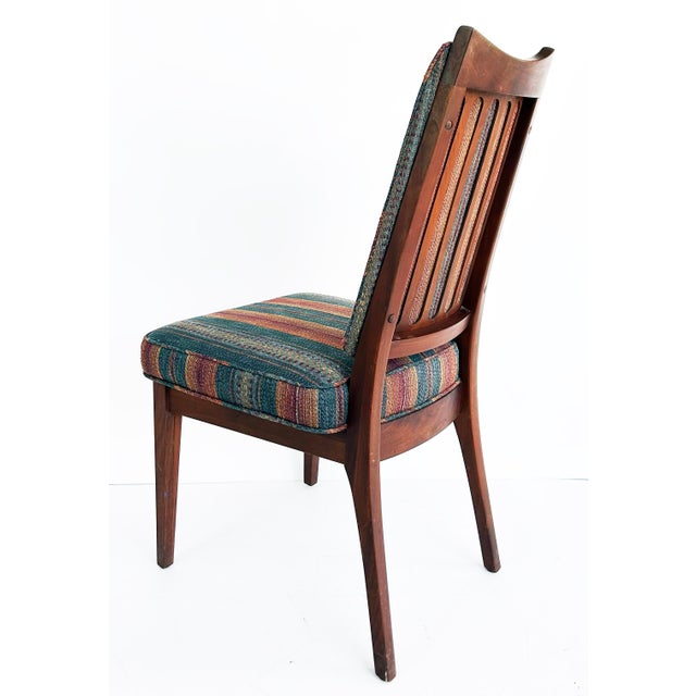 Brown 1960s Attributed to John Keal Brown Saltman Dining Chairs, Set of Four For Sale - Image 8 of 16