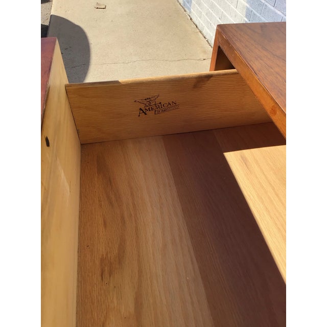 Vintage 1960 Mid-Century American of Martinsville Dresser For Sale - Image 11 of 12