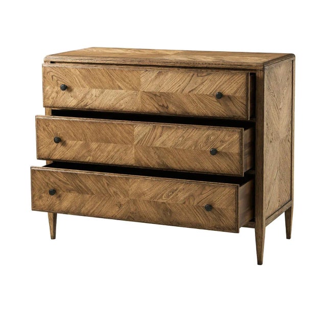 Rustic Rustic Oak Chest of Drawers - Light For Sale - Image 3 of 7