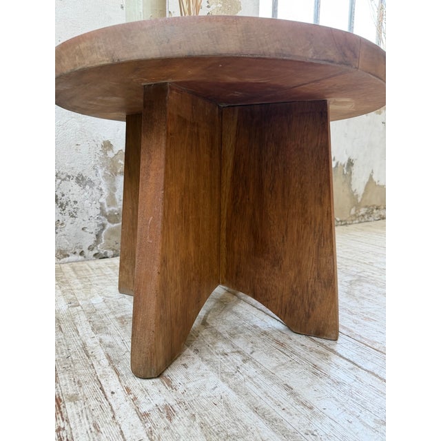 Constructivist Mahogany Side Table, 1950s For Sale - Image 15 of 18