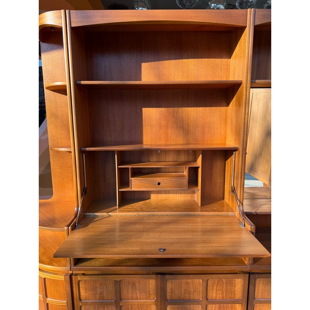 Mid-Century Modern 4pc Teak Modular Wall Unit by Nathan For Sale - Image 10 of 18