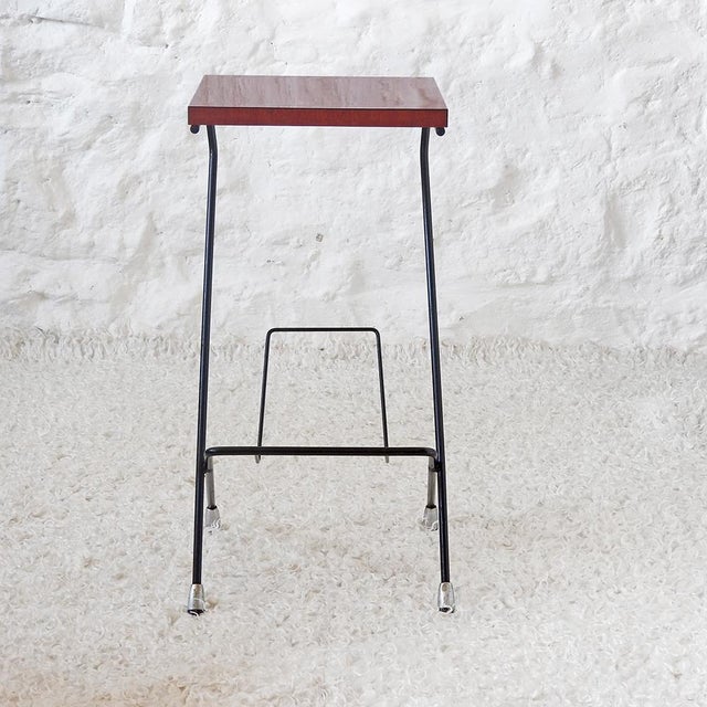 1960s Mid-Century Side Table with Magazine Rack, 1960s For Sale - Image 5 of 8