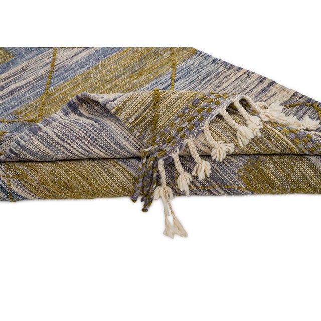 Premium Handwoven Moroccan Wool Rug | 8'2" X 4'8" | One of a Kind For Sale - Image 6 of 7
