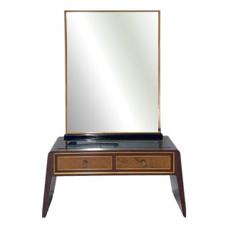 Vintage Dressing Table with Mirror by Paolo Buffa, 1950s For Sale