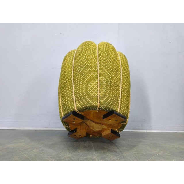 Art Deco Stool attributed to Jindrich Halabala, Former Czechoslovakia, 1930s For Sale - Image 9 of 10