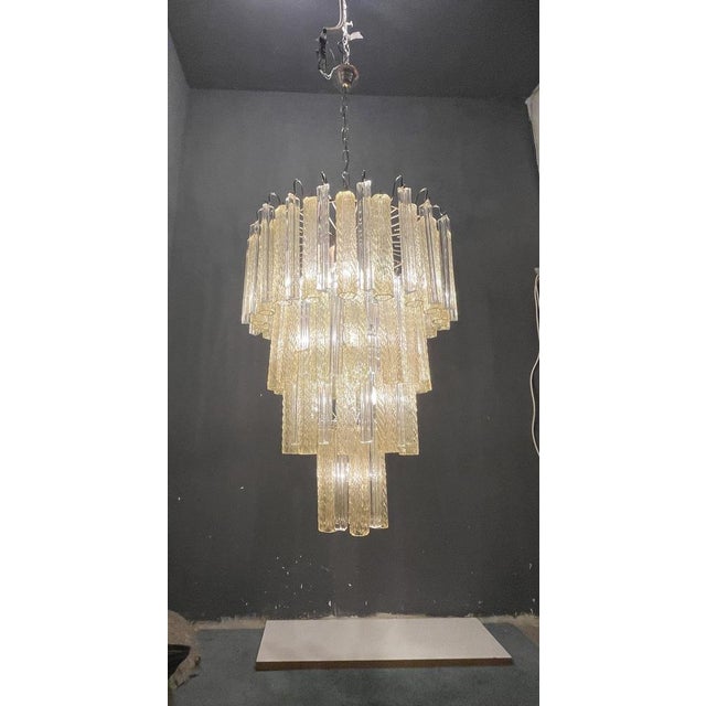 Large Murano Glass Chandelier by Paolo Venini, 1970s For Sale - Image 17 of 18