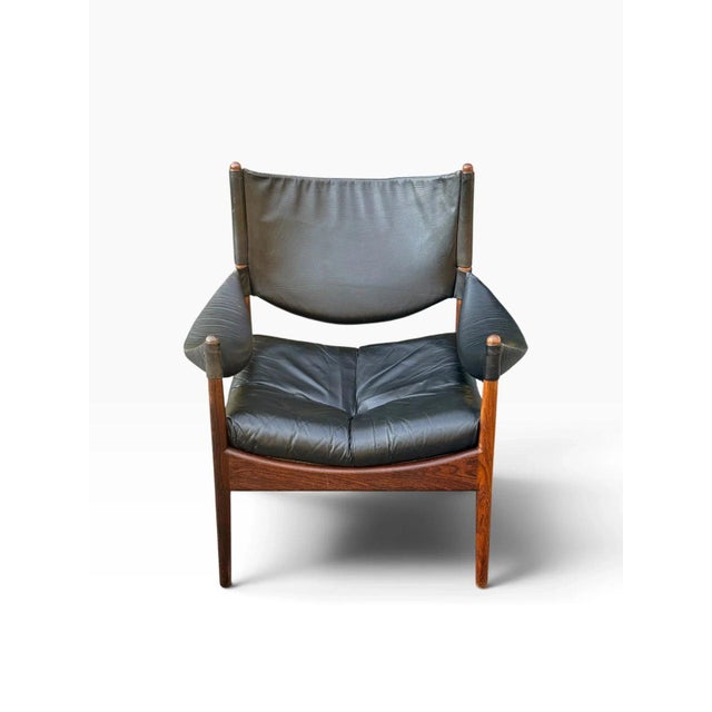 A mid-century modern Modus lounge chair designed by Kristian Vedel for Søren Willadsen Møbelfabrik in Denmark in the...