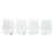 Riedel “O” Set of 4 Stemless Cabernet Wine Glasses For Sale