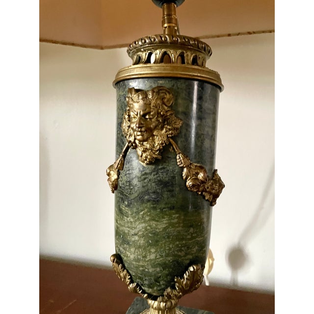 Table Lamps in Green Marble and Gilded Bronze, Set of 2 For Sale - Image 5 of 14
