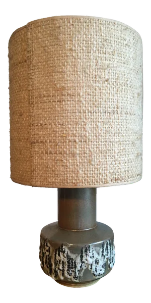 Mid-Century German Brass and Ceramic Table Lamp, 1960s