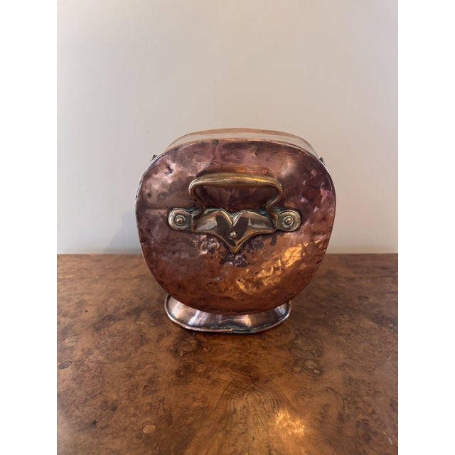 Antique Victorian Copper Coal Scuttle, 1880 For Sale - Image 3 of 6