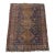 Distressed Antique Persian Rug. 5'2"x 6'7" For Sale