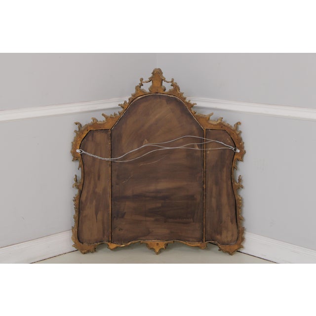 Friedman Brothers Attributed 3 Panel Gold Frame Mirror For Sale - Image 16 of 16