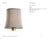 Visual Comfort Signature 5" Natural Linen Soft Empire Shade Designer: Visual Comfort Signature Height: 5" Base: Shade...