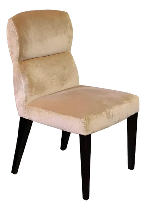 1990s Dakota Jackson "Oh!" Velvet Side Chair