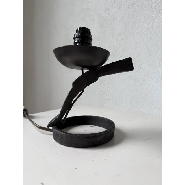 Brutalist Metal Lamp, 1950s For Sale - Image 16 of 18