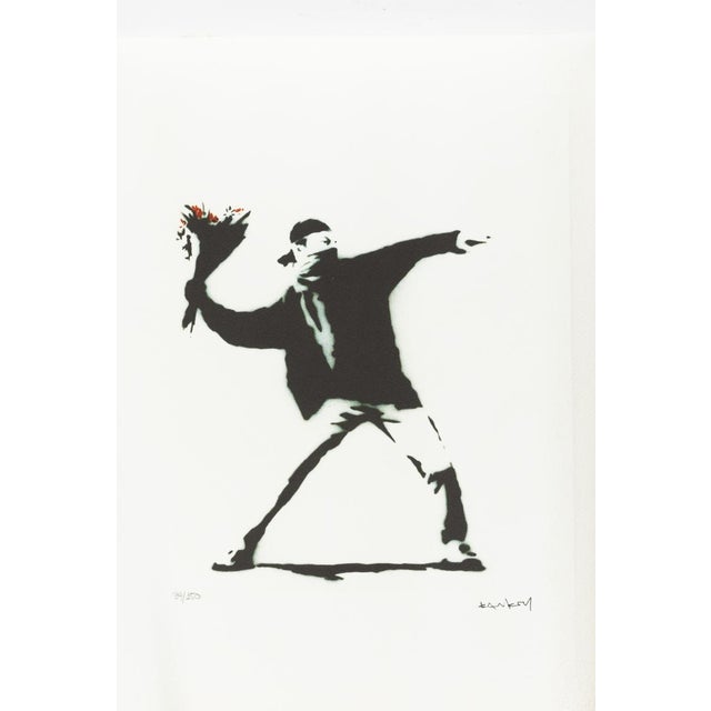 Black Banksy, The Famous Flower Shooter, 1974, Silkscreen For Sale - Image 8 of 8