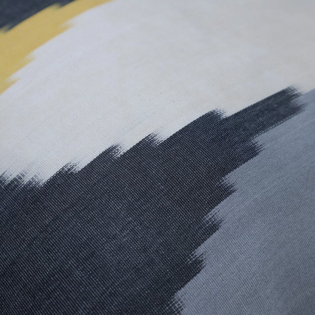 Textile Contemporary Handmade Luxury Silk Throw Pillow With Down Feather Insert For Sale - Image 7 of 8