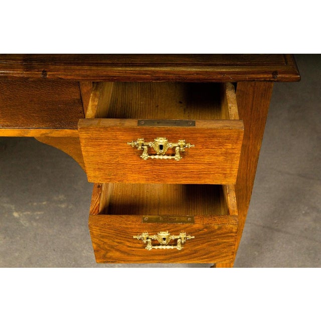Biedermeier Desk in Oak For Sale - Image 12 of 18
