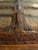 19th Century Reclaimed Indian Door Coffee Table | Hand-Carved Sheesham & Embossed Brass For Sale In Houston - Image 6 of 10