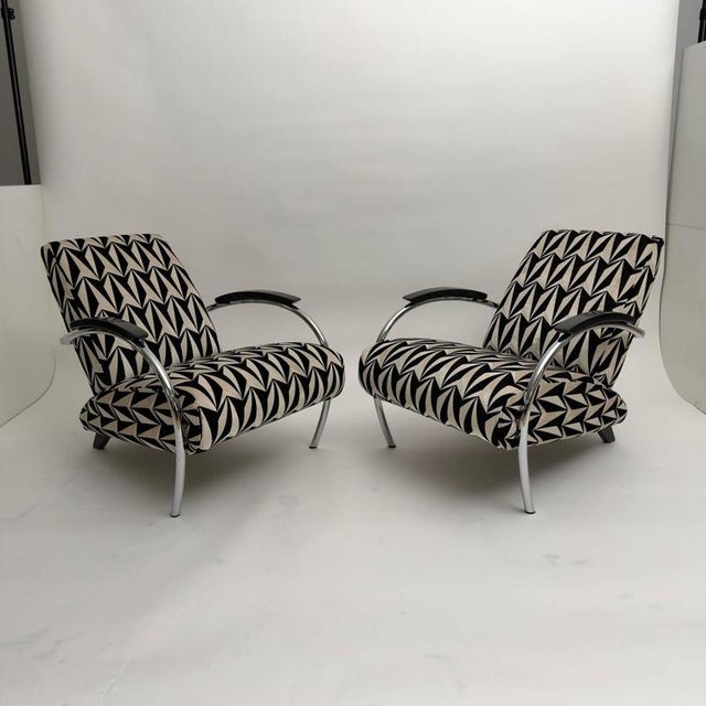 Bauhaus Steel Tube 5470 Armchairs from Gelderland, Netherlands, 1990, Set of 2 For Sale - Image 3 of 18