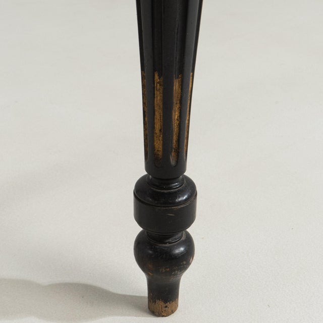 19th Century France Black Wood Console Table For Sale In Greensboro - Image 6 of 11