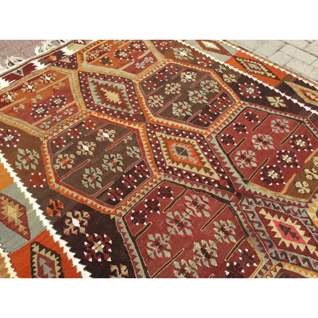 Vintage Kilim Rug - 64" X 141" For Sale In Raleigh - Image 6 of 13