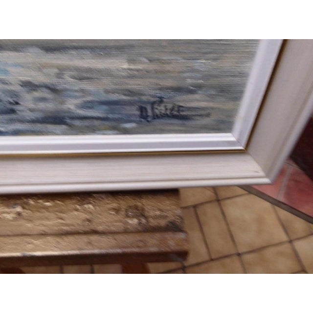 Modern M. Lister, Storm Over Fairlight, 1975, Oil Painting on Board, Framed For Sale - Image 3 of 13
