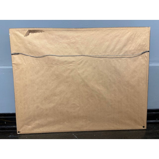 Modern Vintage Expressive Observational Painting of Dining Room Table by Molly Schiff For Sale - Image 3 of 3