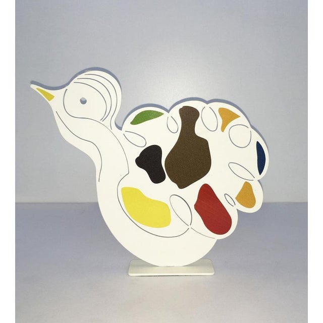 White Painted Metal Sculpture by Riccardo Dalisi, Italy, 1980s For Sale - Image 16 of 18
