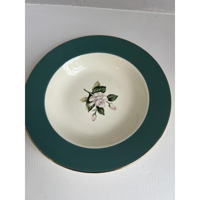 1950s Semi-Vitreous Soup Bowls Made by Century Service Corporation - Set of 5 For Sale - Image 4 of 11