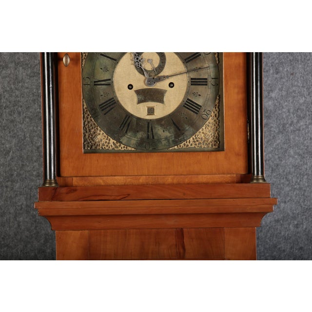 Antique Grandfather Clock in Cherry, Early 19th Century For Sale - Image 8 of 18