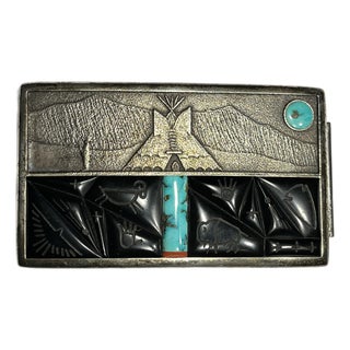 Darryl Begay Monumental Belt Buckle For Sale