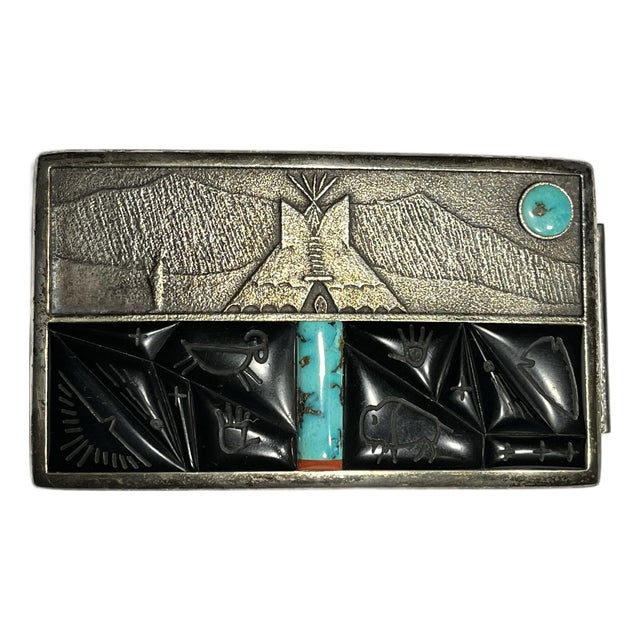 Darryl Begay Monumental Belt Buckle For Sale