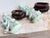 Jade Pair 10" Antique Chinese Qing Natural Jadeite Jade Kuan Yin With Cranes & Stands For Sale - Image 8 of 12