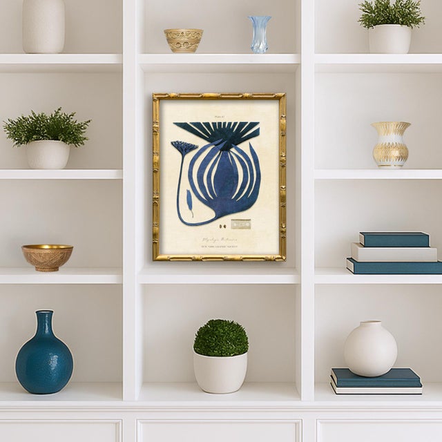 This is print (one) from our "Vintage Seaweed" series in blue. Please note there are 4 images in this series, see our...