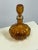 Diamond Star Amber Ribbed Glass Decanter, Vintage For Sale - Image 4 of 12