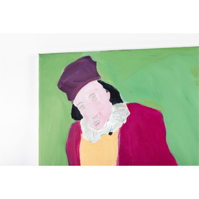 Pop Art Laura Davis "Ode to Milton Avery (Artist's Wife)" Acrylic Painting For Sale - Image 3 of 5