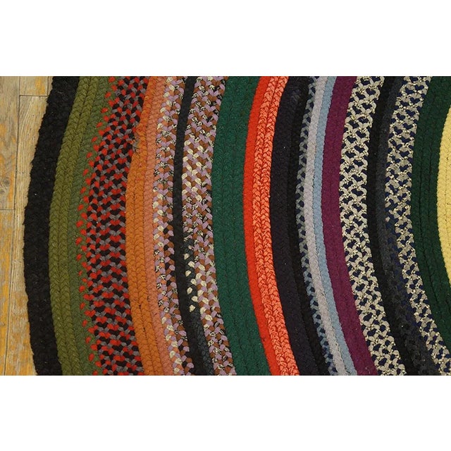Antique American Braided Rug 10' 0" x 10' 0" For Sale - Image 4 of 7