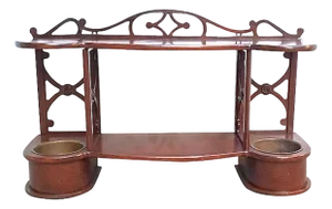 Vintage Sheraton Style Cachepot Wall Etagere