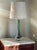 Glass Mid-Century Modern Green Table Lamp by Paul Kedelv for Flygsfors For Sale - Image 7 of 7