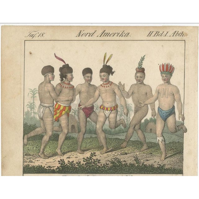 Dance of California Indians and Tower of Tlaxcallan, 1800s, Paper For Sale - Image 5 of 9