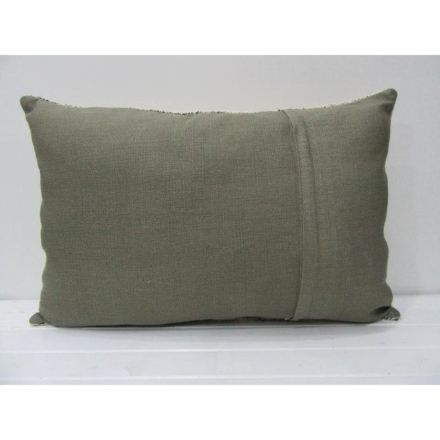 Contemporary Cream Decorative Kilim Pillow For Sale - Image 3 of 4