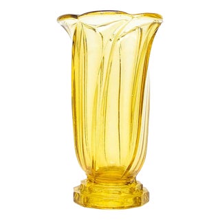 Art Deco Vase from Val Saint Lambert, Belgium, 1950s For Sale