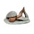 Metal Vintage Abstract Female Form Sculpture by A. Altmann For Sale - Image 7 of 7