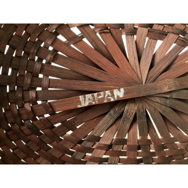 1960s Japanese Split Bamboo Flower Gathering Basket for Ikebana For Sale In New York - Image 6 of 12
