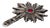Silver Radiance with Synthetic Red Stone For Sale