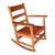 L. & J.G. Stickley, Inc. L & J. G. Stickley Oak Rocking Chair With Cognac Saddle Leather Covered Seat, Circa 1912 - 1920 For Sale - Image 4 of 12