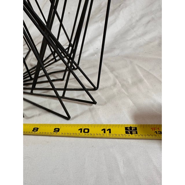 Abstract Brutalist Wire Mountain Sculpture in Black For Sale In Las Vegas - Image 6 of 11